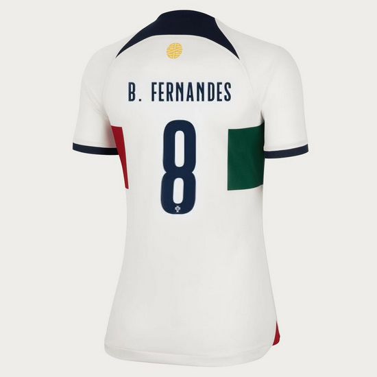 2022/2023 Bruno Fernandes Portugal Away Women's Soccer Jersey