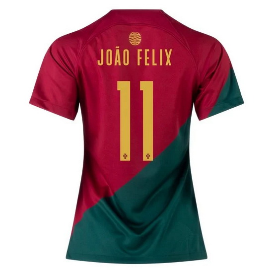 22/23 Joao Felix Portugal Home Women's Soccer Jersey
