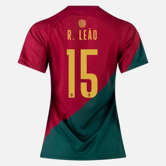 22/23 Rafael Leao Portugal Home Women's Soccer Jersey