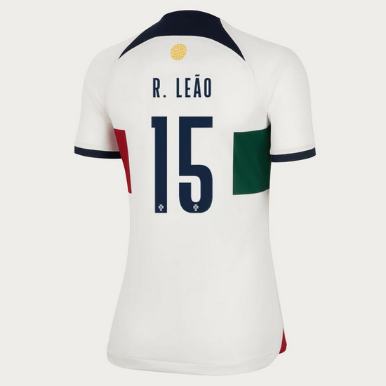 2022/2023 Rafael Leao Portugal Away Women's Soccer Jersey