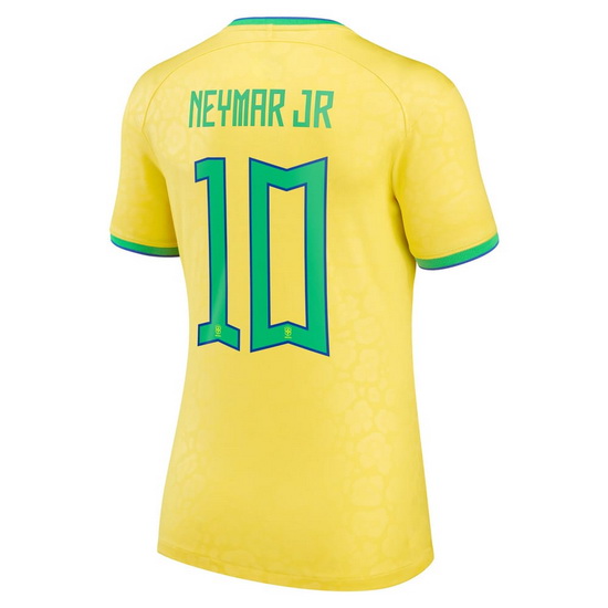 22/23 Neymar Brazil Home Women's Soccer Jersey