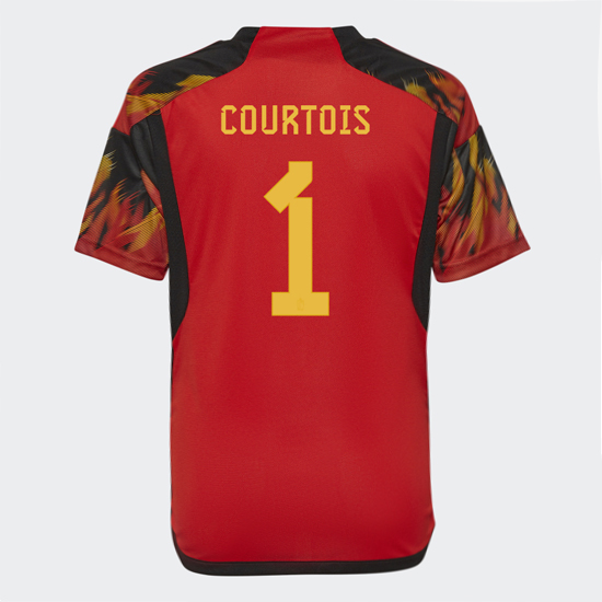 2022/23 Thibaut Courtois Belgium Home Men's Soccer Jersey