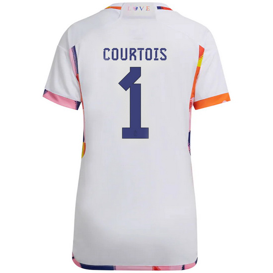 2022/2023 Thibaut Courtois Belgium Away Women's Soccer Jersey