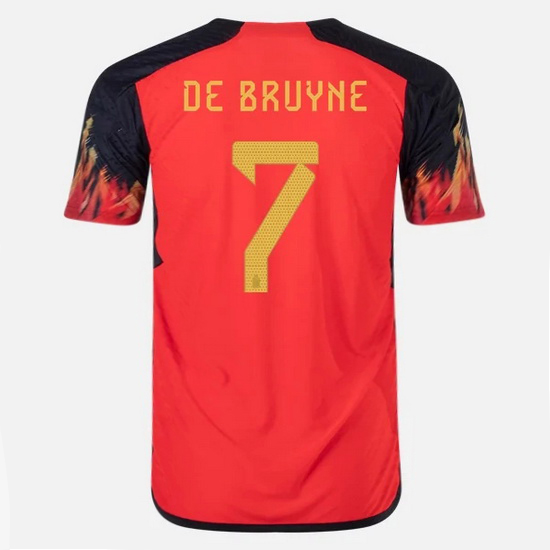 2022/23 Kevin De Bruyne Belgium Home Men's Soccer Jersey