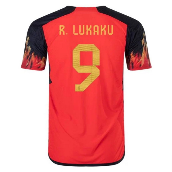 2022/23 Romelu Lukaku Belgium Home Men's Soccer Jersey