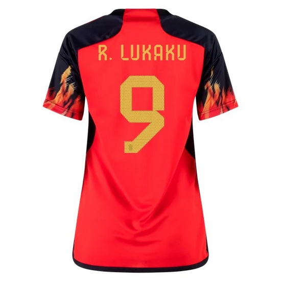 22/23 Romelu Lukaku Belgium Home Women's Soccer Jersey