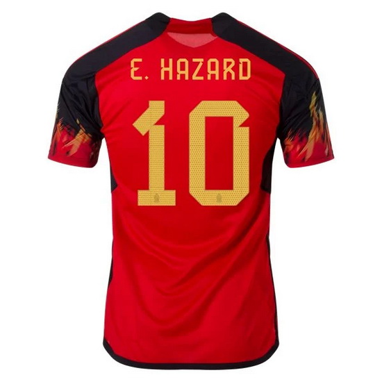 2022/23 Eden Hazard Belgium Home Men's Soccer Jersey
