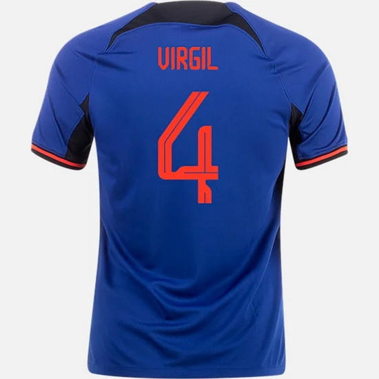 2022/2023 Virgil van Dijk Netherlands Away Men's Soccer Jersey