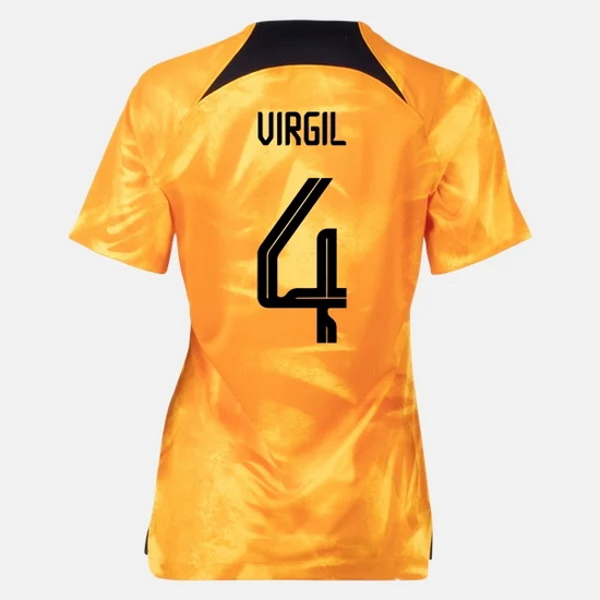 22/23 Virgil van Dijk Netherlands Home Women's Soccer Jersey