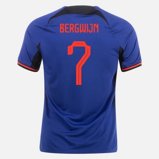 2022/2023 Steven Bergwijn Netherlands Away Men's Soccer Jersey