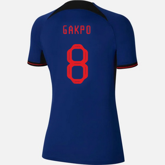 2022/2023 Cody Gakpo Netherlands Away Women's Soccer Jersey