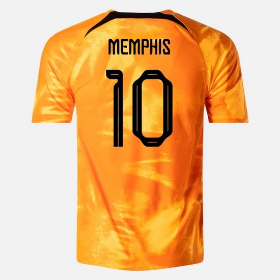 2022/23 Memphis Depay Netherlands Home Men's Soccer Jersey