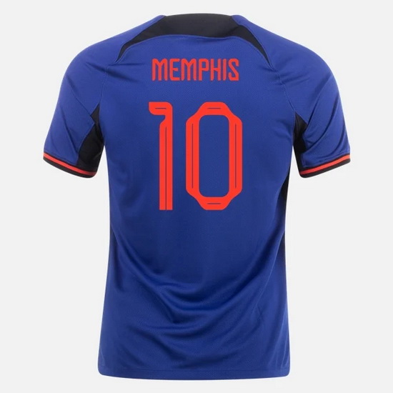 2022/2023 Memphis Depay Netherlands Away Men's Soccer Jersey