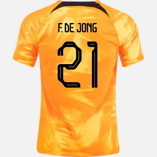2022/23 Frenkie de Jong Netherlands Home Men's Soccer Jersey