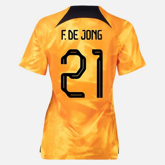 22/23 Frenkie de Jong Netherlands Home Women's Soccer Jersey