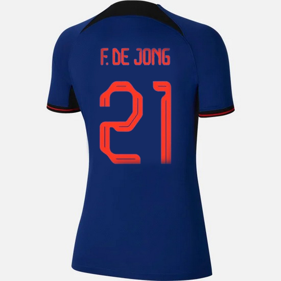 2022/2023 Frenkie de Jong Netherlands Away Women's Jersey
