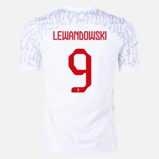 2022/23 Robert Lewandowski Poland Home Men's Soccer Jersey