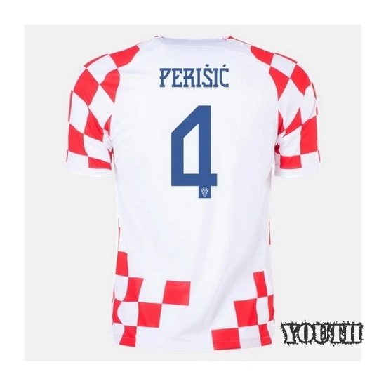 22/23 Ivan Perisic Croatia Home Youth Soccer Jersey