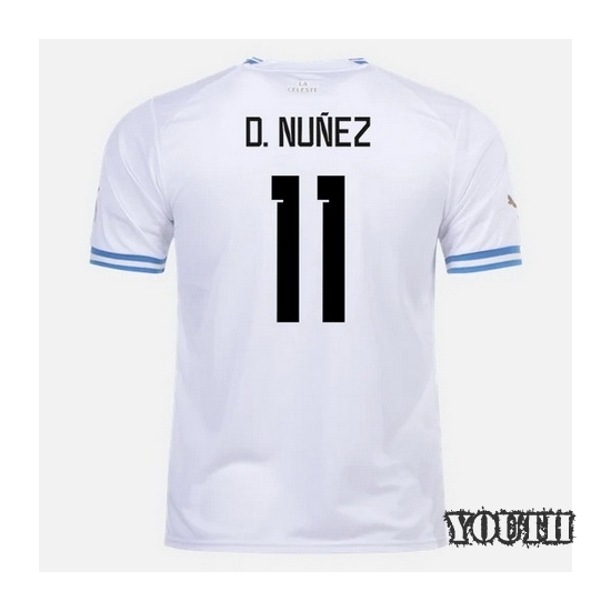 22/23 Darwin Nunez Uruguay Home Youth Soccer Jersey