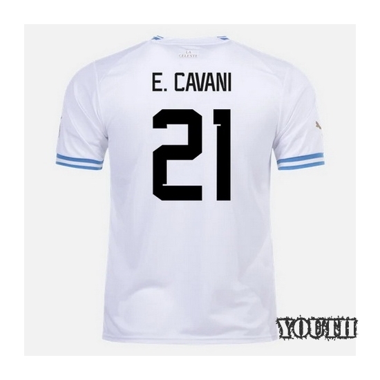 22/23 Edinson Cavani Uruguay Home Youth Soccer Jersey