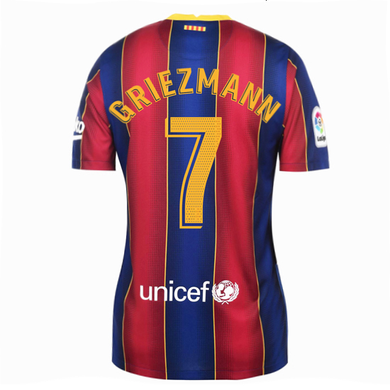 20/21 Antoine Griezmann Barcelona Home Women's Soccer Jersey