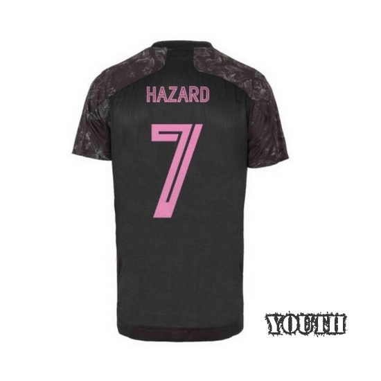 20/21 Eden Hazard Real Madrid Third Youth Soccer Jersey