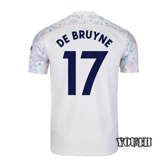 20/21 Kevin De Bruyne Manchester City Third Youth Soccer Jersey