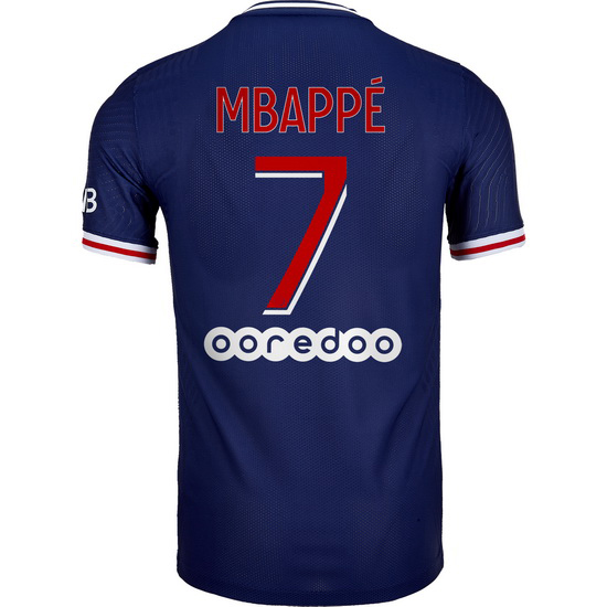 2020/21 Kylian Mbappe Home Men's Soccer Jersey