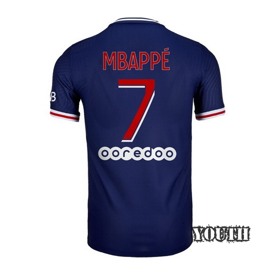 2020/2021 Kylian Mbappe Home Youth Soccer Jersey
