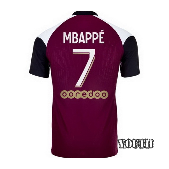 20/21 Kylian Mbappe Third Youth Soccer Jersey