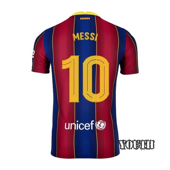 2020/2021 Lionel Messi Barcelona Home Youth Soccer Jersey