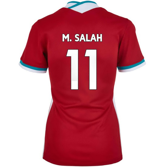20/21 Mohamed Salah Liverpool Home Women's Soccer Jersey - Click Image to Close