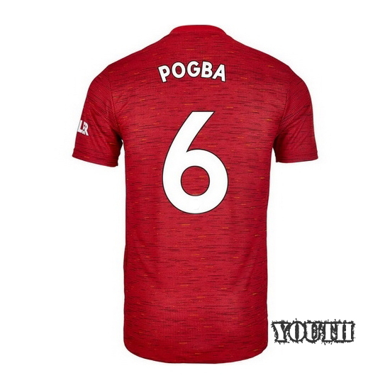 2020/2021 Paul Pogba Manchester United Home Youth Soccer Jersey