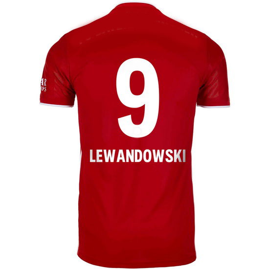 2020/21 Robert Lewandowski Bayern Munich Home Men's Soccer Jersey