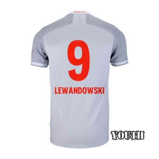 2020/21 Robert Lewandowski Bayern Munich Away Youth Soccer Jersey