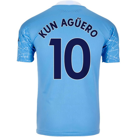 2020/21 Sergio Aguero Manchester City Home Men's Soccer Jersey