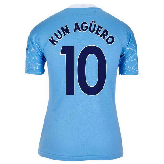 20/21 Sergio Aguero Manchester City Home Women's Soccer Jersey