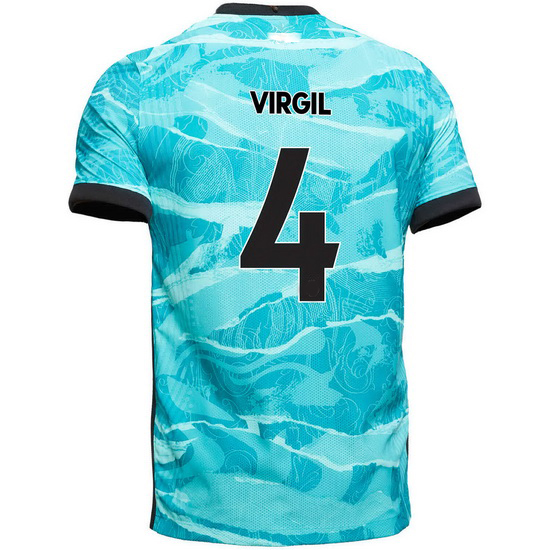 20/21 Virgil Van Dijk Liverpool Away Men's Soccer Jersey