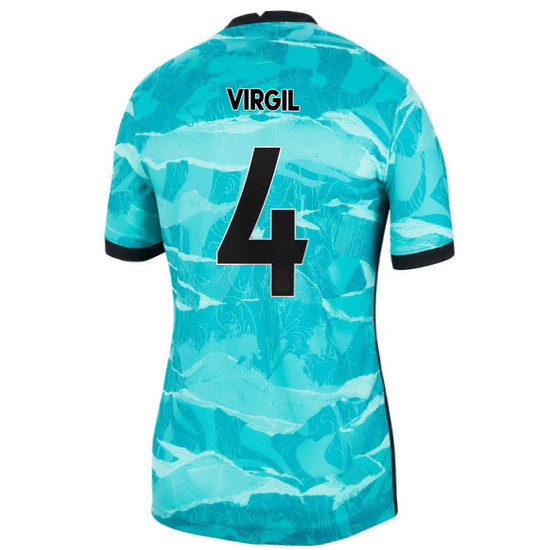 2020/2021 Virgil Van Dijk Liverpool Away Women's Soccer Jersey