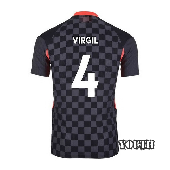 20/21 Virgil Van Dijk Liverpool Third Youth Soccer Jersey
