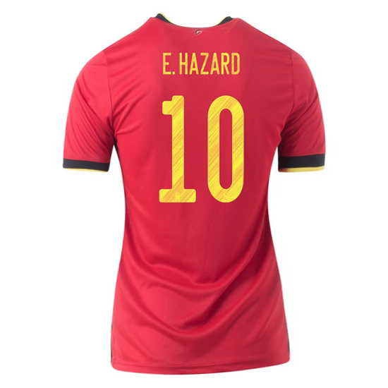 2020 Eden Hazard Belgium Away Women's Soccer Jersey
