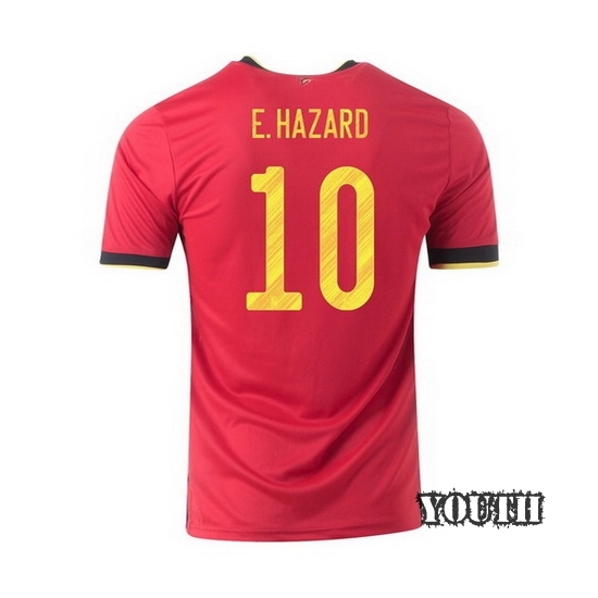 2020 Eden Hazard Belgium Away Youth Soccer Jersey