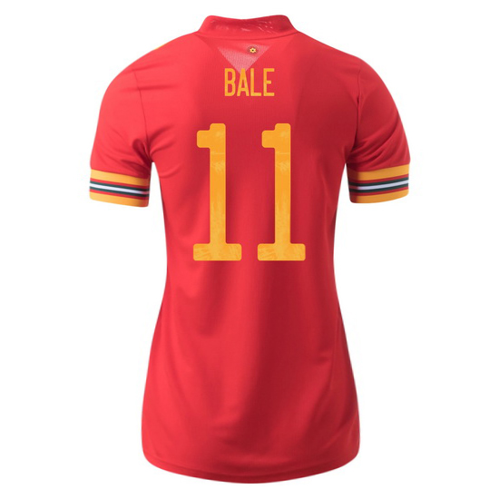 2020 Gareth Bale Wales Home Women's Soccer Jersey - Click Image to Close