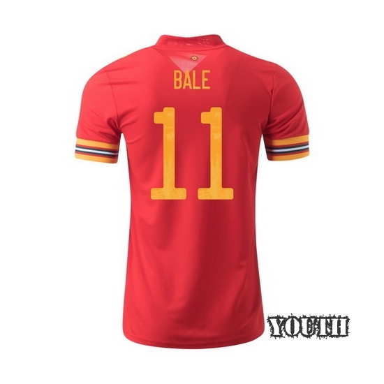 2020 Gareth Bale Wales Home Youth Soccer Jersey