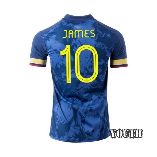 2020 James Rodriguez Colombia Away Youth Soccer Jersey
