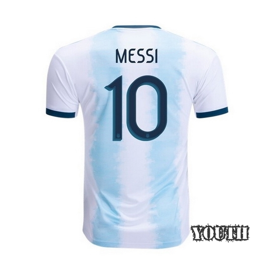 2020 Lionel Messi Argentina Home Youth Soccer Jersey