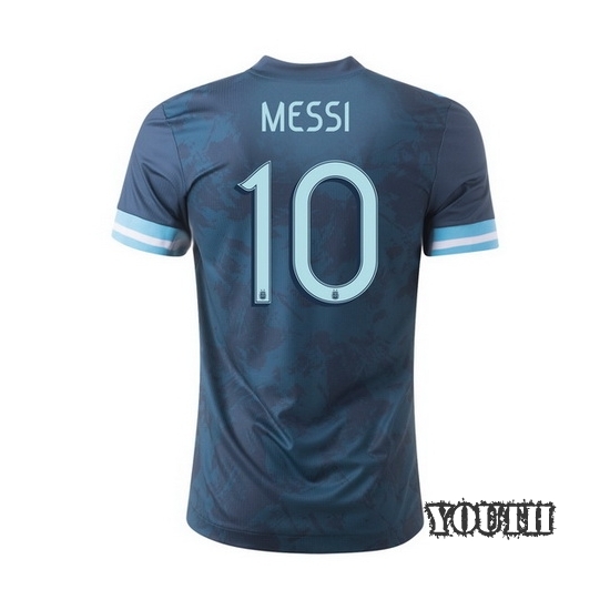 2020 Lionel Messi Argentina Away Youth Soccer Jersey