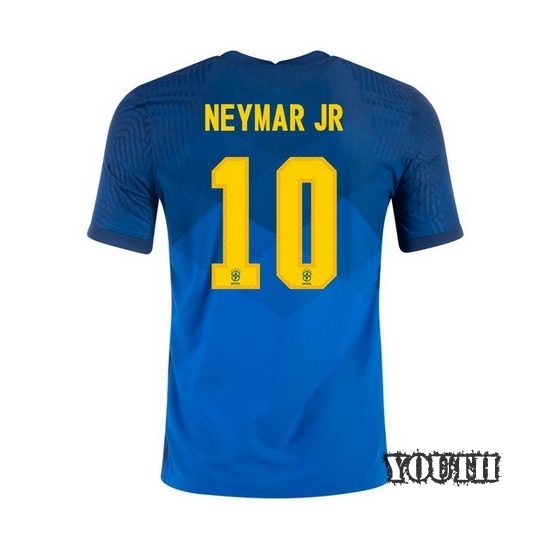 2020 Neymar JR Brazil Away Youth Soccer Jersey - Click Image to Close