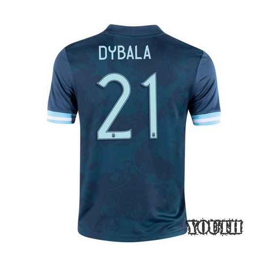 2020 Paulo Dybala Argentina Away Youth Soccer Jersey