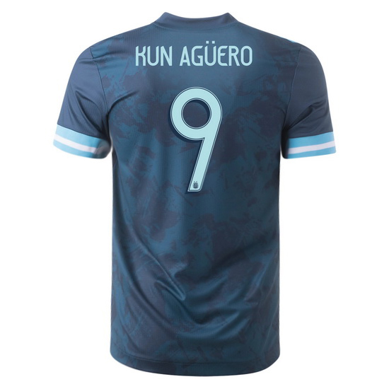 2020 Sergio Aguero Argentina Away Men's Soccer Jersey - Click Image to Close